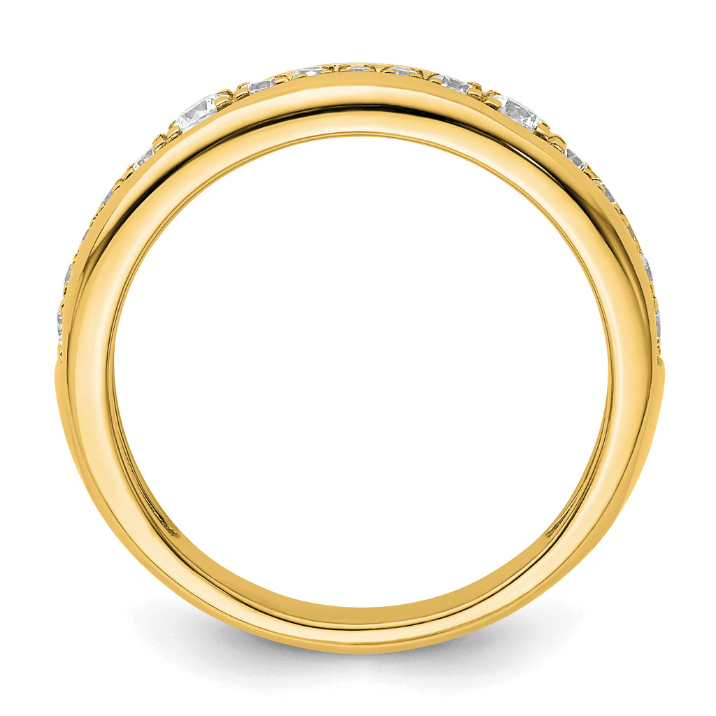 14k 3/8 carat Lab Grown Diamond VS/SI+ G+ Complete Fashion Band