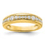 14k 3/8 carat Lab Grown Diamond VS/SI+ G+ Complete Fashion Band