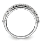 14k White Gold 1 1/2 carat Lab Grown Diamond VS/SI+ G+ Complete Fashion Band