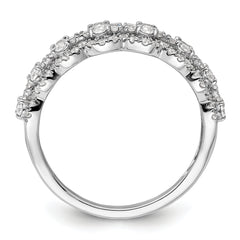14K White Gold Lab Grown Diamond VS/SI+ G+ Band