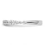 14k White Gold 1/2 carat Lab Grown Diamond VS/SI+ G+ Complete Fashion Band