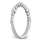 14k White Gold 1/2 carat Lab Grown Diamond VS/SI+ G+ Complete Fashion Band