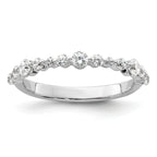 14k White Gold 1/2 carat Lab Grown Diamond VS/SI+ G+ Complete Fashion Band