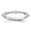 14k White Gold 1/2 carat Lab Grown Diamond VS/SI+ G+ Complete Fashion Band