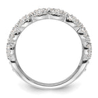 14k White Gold 1 carat Lab Grown Diamond VS/SI+ G+ Complete Fashion Ring