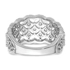 14k White Gold 1 carat Lab Grown Diamond VS/SI+ G+ Complete Fashion Ring