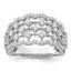 14k White Gold 1 carat Lab Grown Diamond VS/SI+ G+ Complete Fashion Ring