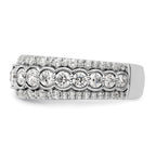 14k White Gold 2 carat Lab Grown Diamond VS/SI+ G+ Complete Fashion Ring