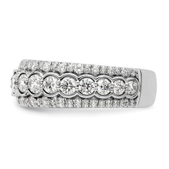 14k White Gold 2 carat Lab Grown Diamond VS/SI+ G+ Complete Fashion Ring