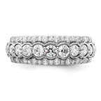 14k White Gold 2 carat Lab Grown Diamond VS/SI+ G+ Complete Fashion Ring