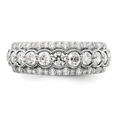 14k White Gold 2 carat Lab Grown Diamond VS/SI+ G+ Complete Fashion Ring
