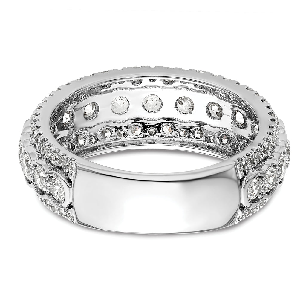 14k White Gold 2 carat Lab Grown Diamond VS/SI+ G+ Complete Fashion Ring