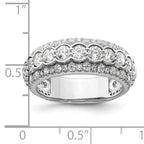 14k White Gold 2 carat Lab Grown Diamond VS/SI+ G+ Complete Fashion Ring