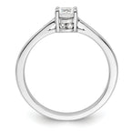 14k White Gold 1 carat Lab Grown Diamond VS/SI+ G+ Complete Engagement Ring