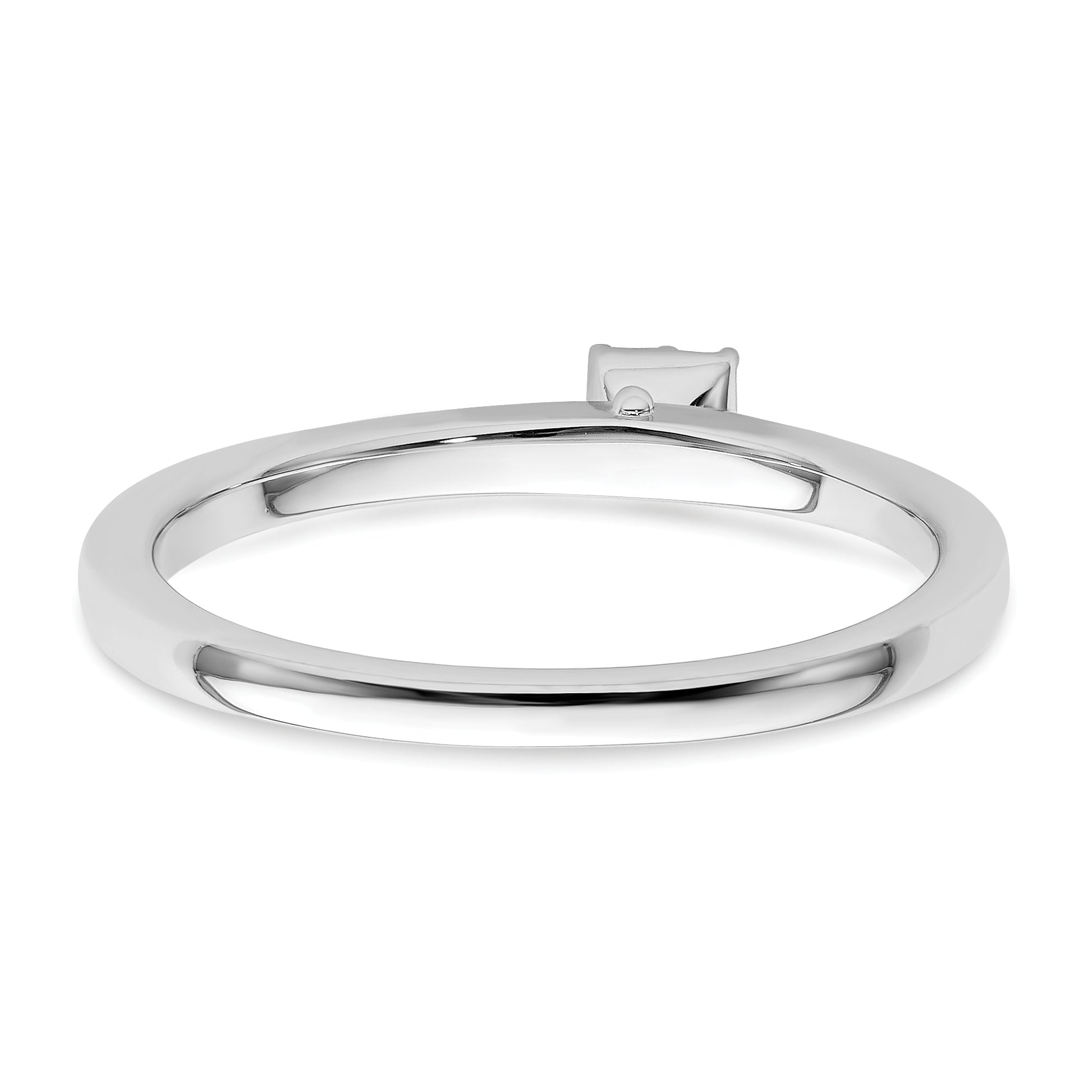 Two Promises 14k White Gold 1/20 carat Lab Grown Diamond VS/SI+ G+ Complete Promise Band