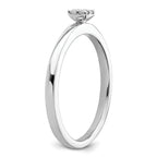Two Promises 14k White Gold 1/20 carat Lab Grown Diamond VS/SI+ G+ Complete Promise Band