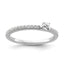 Two Promises 14k White Gold 1/4 carat Lab Grown Diamond VS/SI+ G+ Complete Promise Band