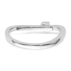 Two Promises 14k White Gold 1/10 carat Lab Grown Diamond VS/SI+ G+ Complete Promise Band