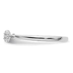 Two Promises 14k White Gold 1/15 carat Lab Grown Diamond VS/SI+ G+ Complete Promise Band