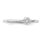 Two Promises 14k White Gold 1/15 carat Lab Grown Diamond VS/SI+ G+ Complete Promise Band