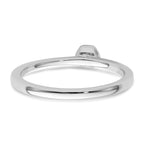 Two Promises 14k White Gold 1/15 carat Lab Grown Diamond VS/SI+ G+ Complete Promise Band