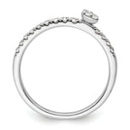 Two Promises 14k White Gold 1/4 carat Lab Grown Diamond VS/SI+ G+ Complete Promise Band