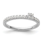 Two Promises 14k White Gold 1/4 carat Lab Grown Diamond VS/SI+ G+ Complete Promise Band