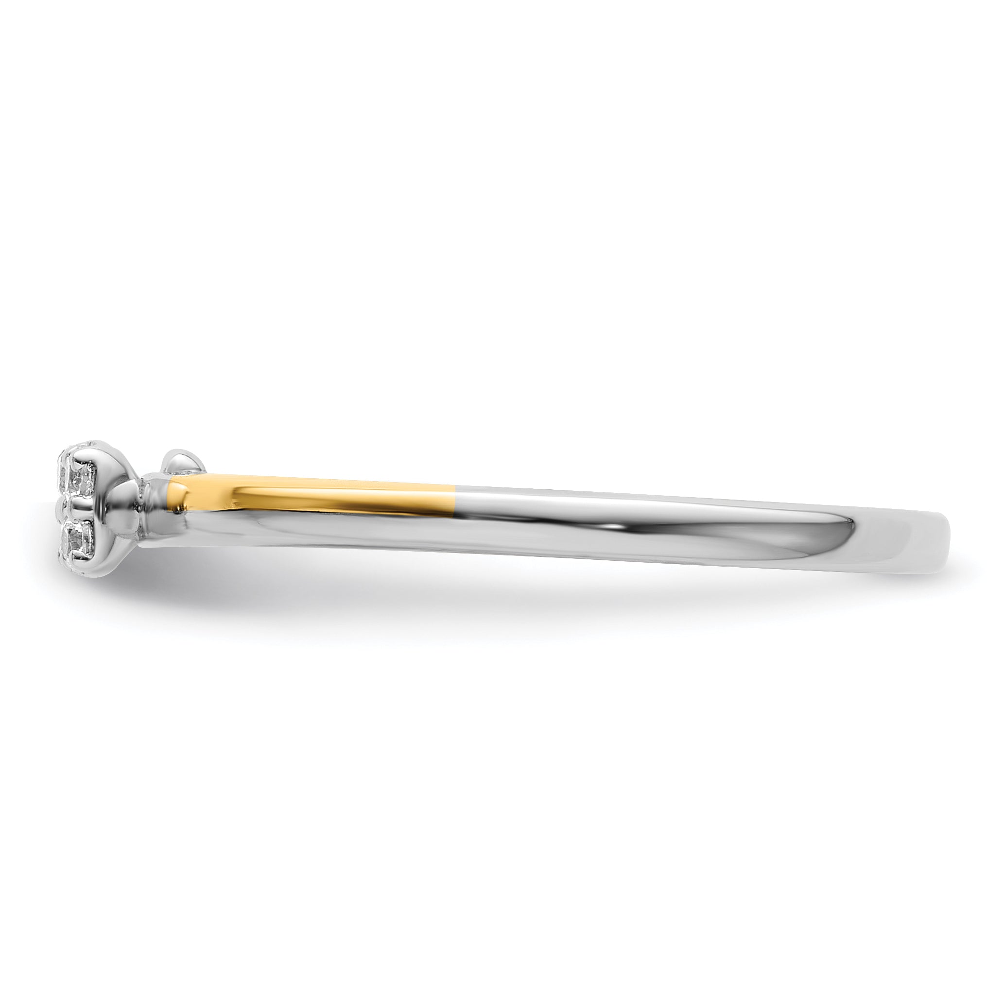 14K Two-Tone Lab Grown VS/SI+ G+ Dia Two Promises Complete Promise/Band Rin