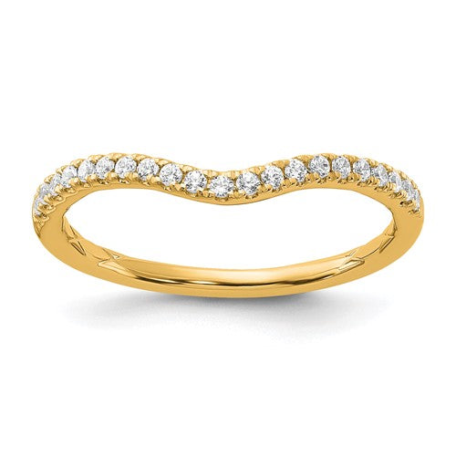 Lab-Grown Diamond Wedding Band in 14K Yellow Gold (1/6 ct. tw., VS+ F+), Size 7 - Sophia Jewelers