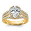 Halo Engagement Ring in 14K Yellow Gold (2 1/8 ct. tw.), Size 7 - Sophia Jewelers