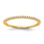 14k 1/10 carat Lab Grown Diamond VS+ F+ Complete Wedding Band