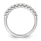 14k White Gold 1/2 carat Lab Grown Diamond VS/SI+ G+ Complete Wedding Band