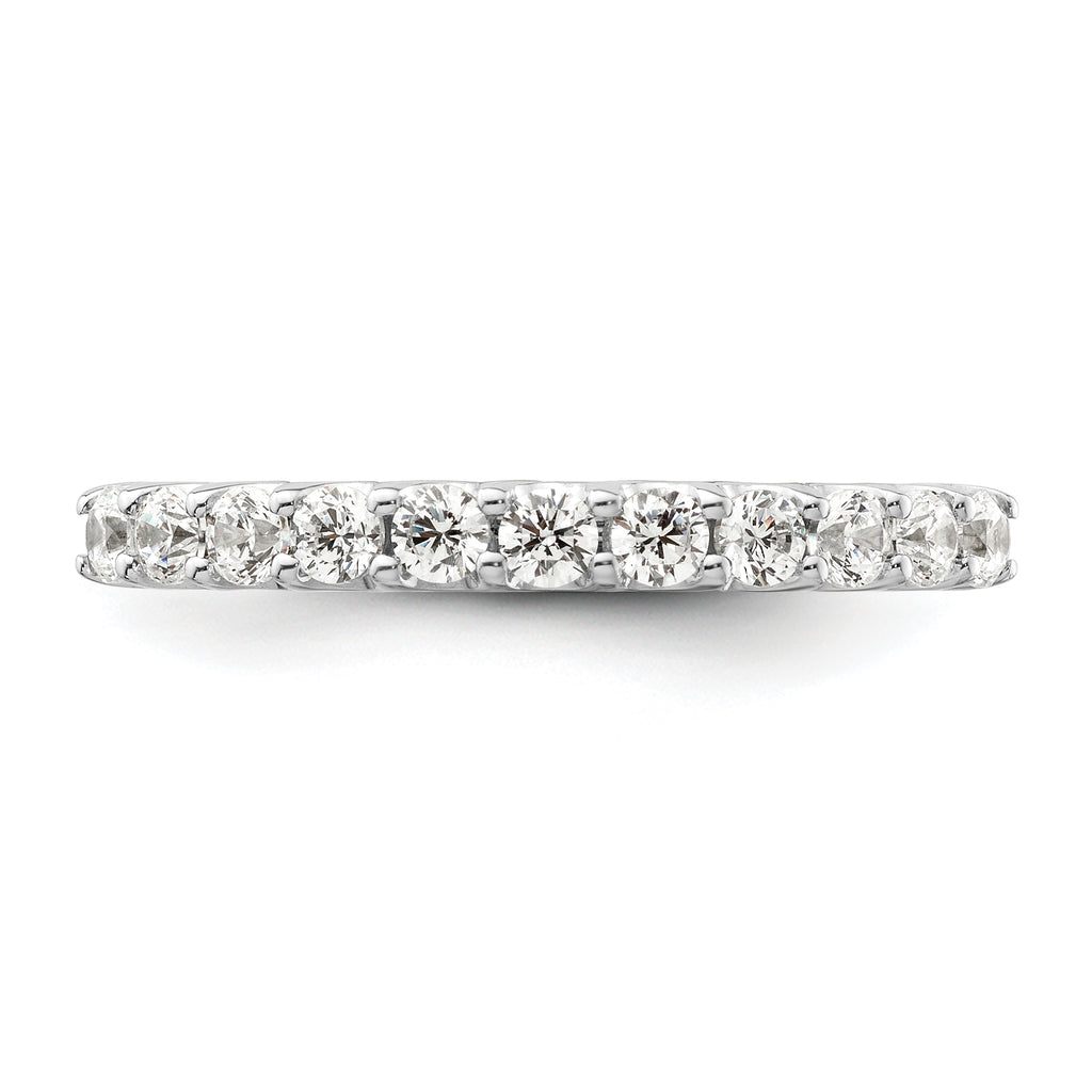 14k White Gold 1/2 carat Lab Grown Diamond VS/SI+ G+ Complete Wedding Band
