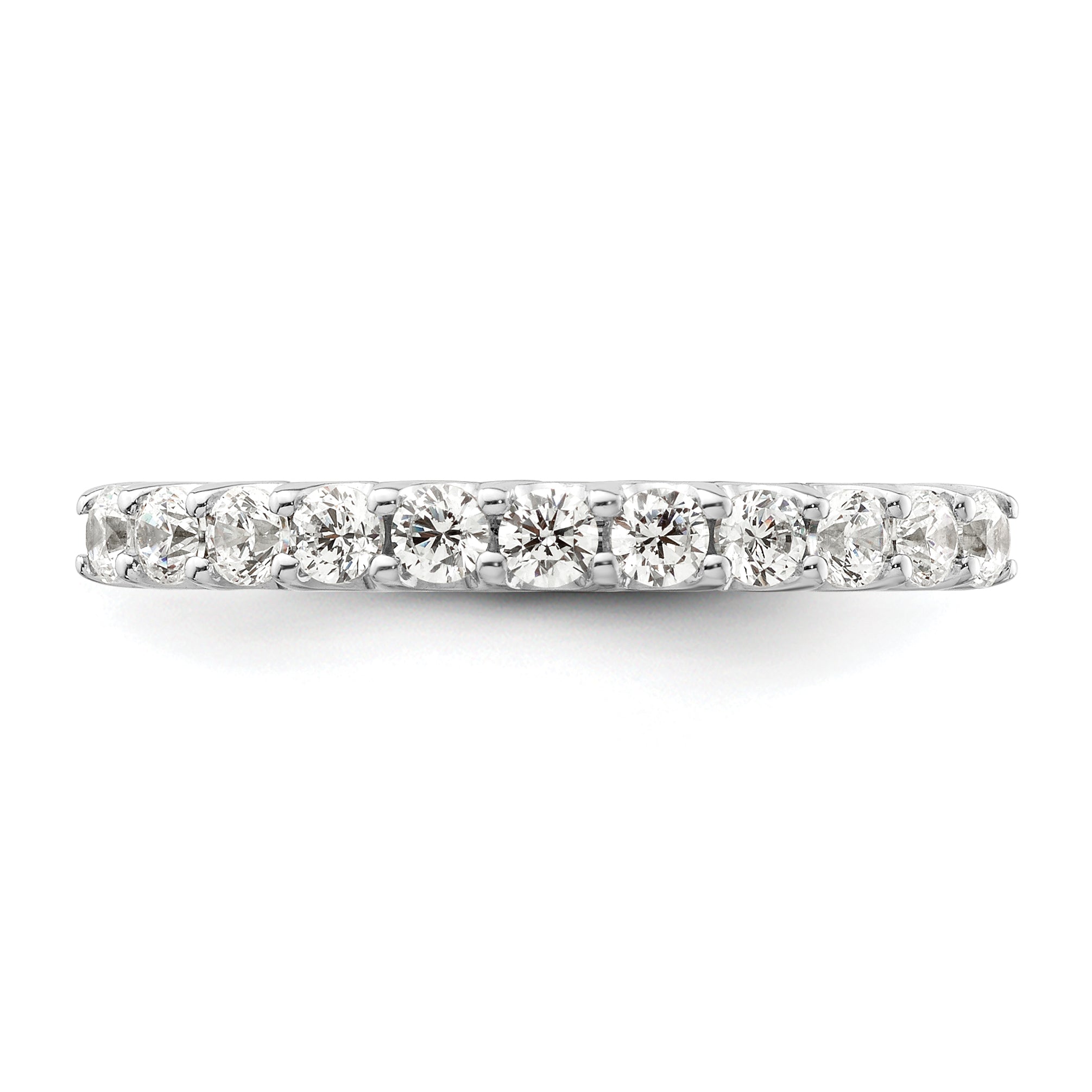 14k White Gold 1/2 carat Lab Grown Diamond VS/SI+ G+ Complete Wedding Band