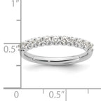 14k White Gold 1/2 carat Lab Grown Diamond VS/SI+ G+ Complete Wedding Band