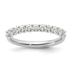 14k White Gold 1/2 carat Lab Grown Diamond VS/SI+ G+ Complete Wedding Band