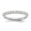 14k White Gold 1/2 carat Lab Grown Diamond VS/SI+ G+ Complete Wedding Band