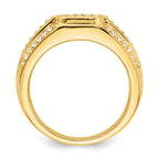 14k 3/4 carat Lab Grown Diamond VS/SI+ G+ Complete Men's Ring