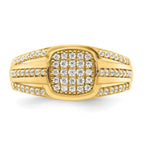 14k 3/4 carat Lab Grown Diamond VS/SI+ G+ Complete Men's Ring