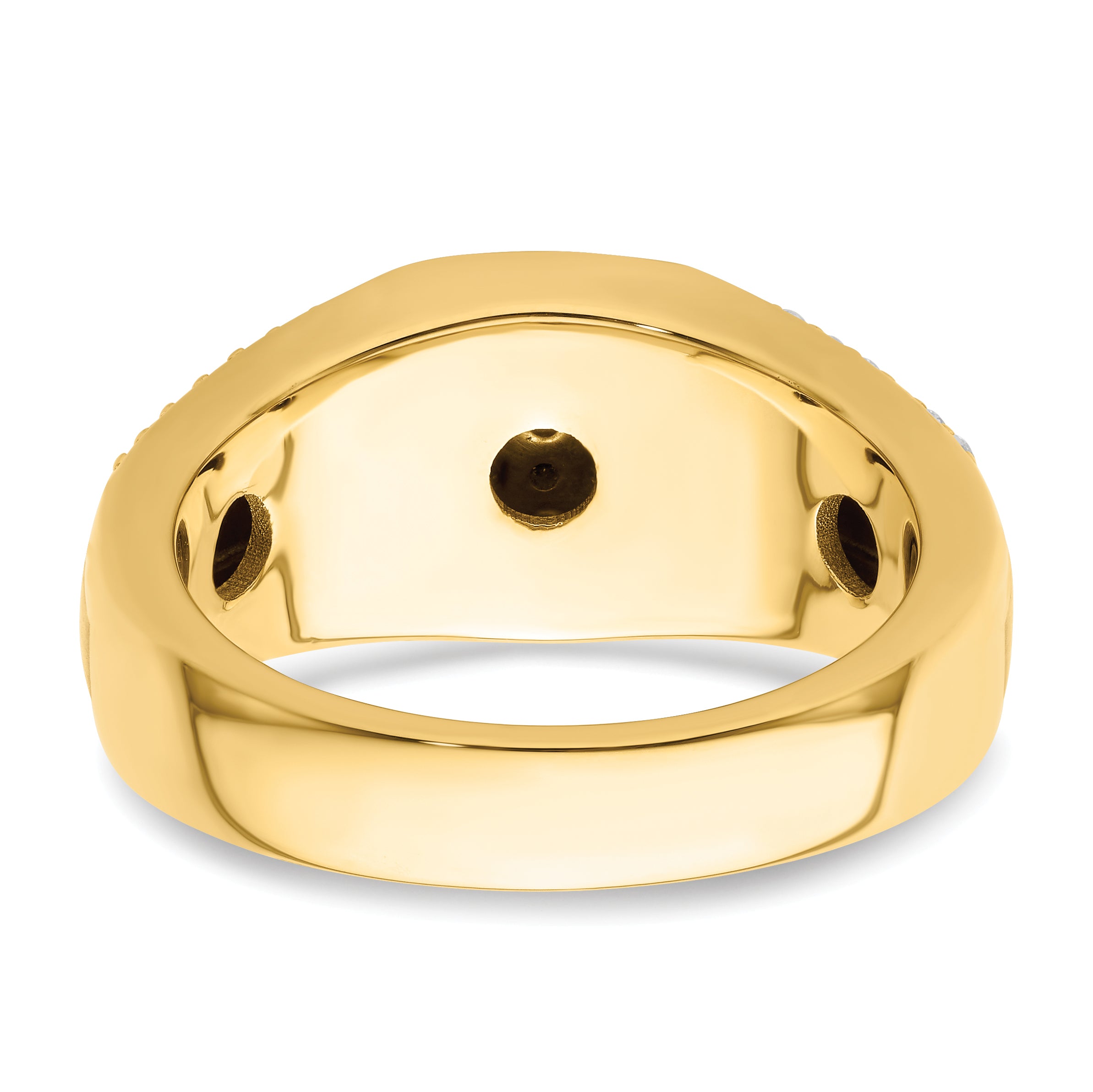 14k 3/4 carat Lab Grown Diamond VS/SI+ G+ Complete Men's Ring