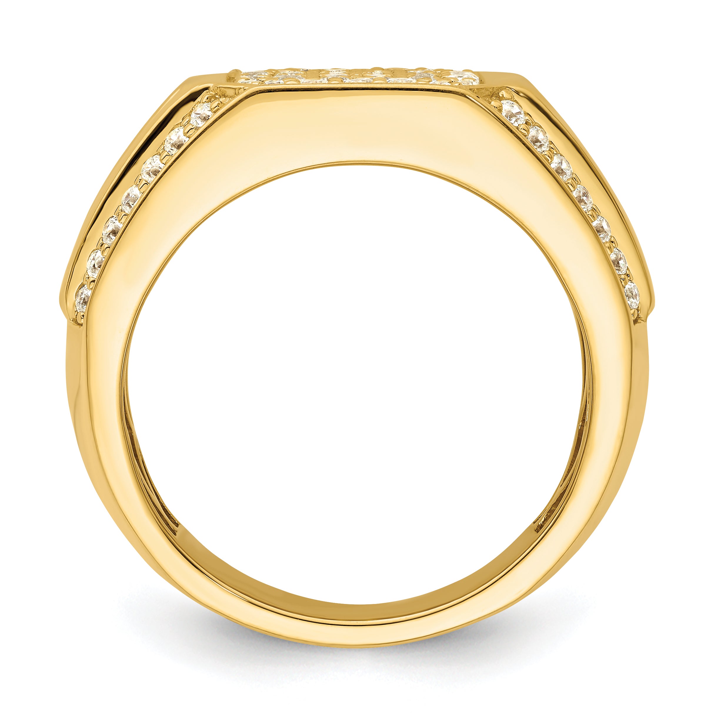 14k 1/3 carat Lab Grown Diamond VS/SI+ G+ Men's Ring