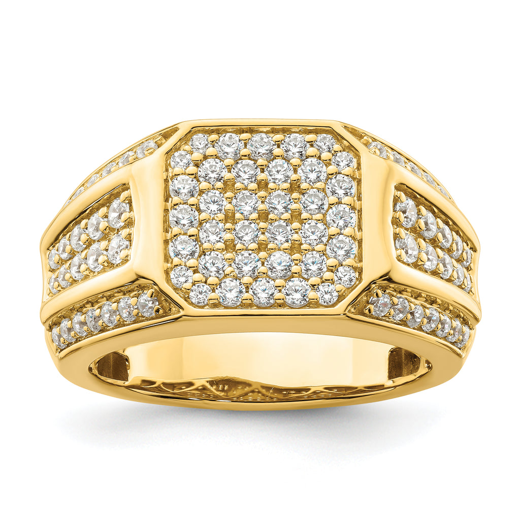 14k 1/3 carat Lab Grown Diamond VS/SI+ G+ Men's Ring