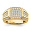 14k 1/3 carat Lab Grown Diamond VS/SI+ G+ Men's Ring