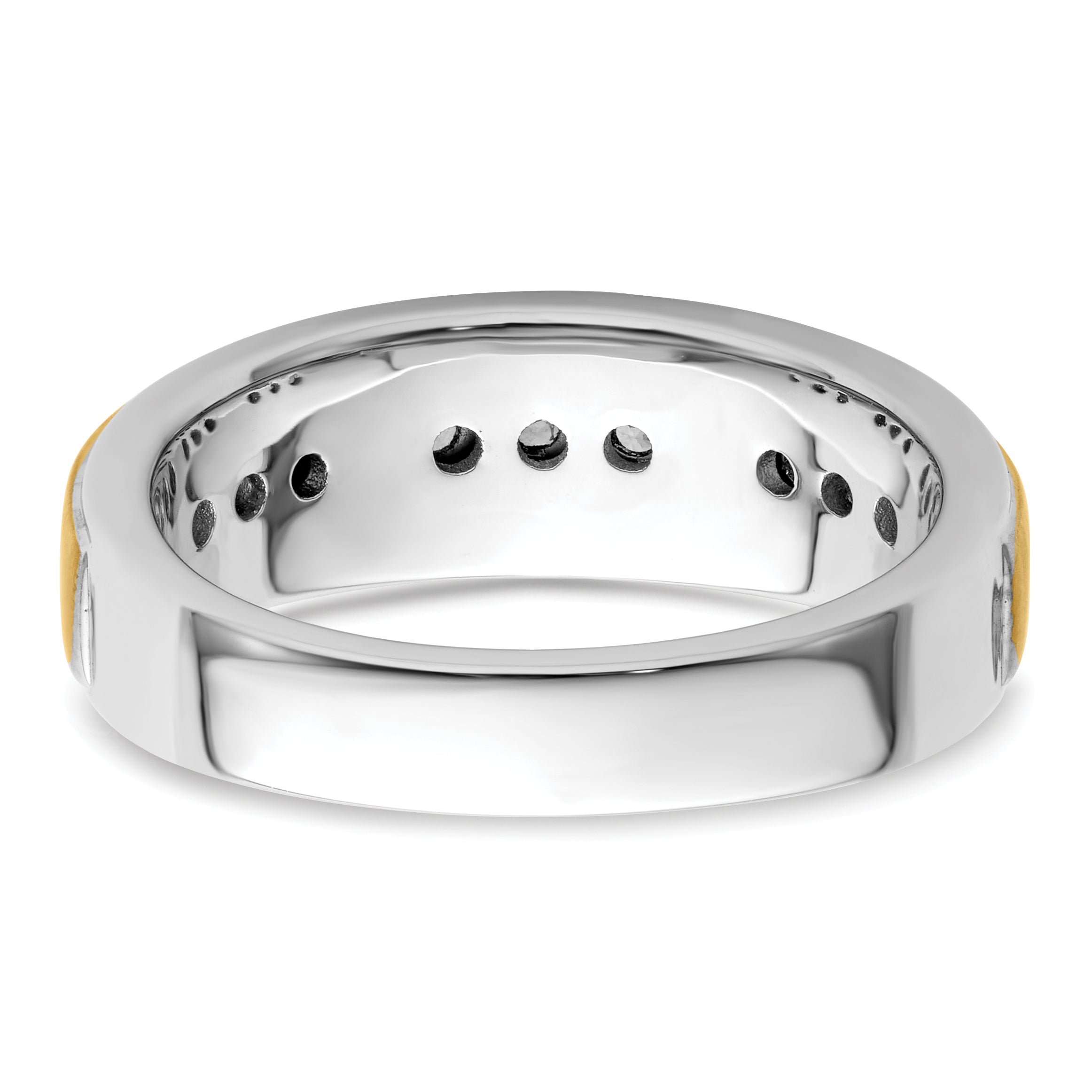 14K Two-Tone Lab Grown VS/SI+ G+ Dia Men's Ring