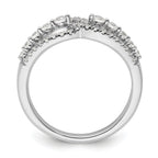 14k White Gold 1/2 carat Lab Grown Diamond VS/SI+ G+ Complete Fashion Ring