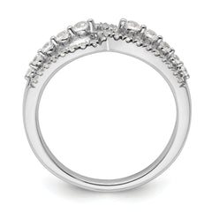 14k White Gold 1/2 carat Lab Grown Diamond VS/SI+ G+ Complete Fashion Ring