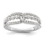 14k White Gold 1/2 carat Lab Grown Diamond VS/SI+ G+ Complete Fashion Ring