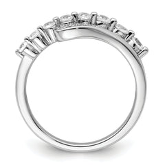 14k White Gold 1/2 carat Lab Grown Diamond VS/SI+ G+ Complete Fashion Ring