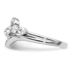 14k White Gold 1/2 carat Lab Grown Diamond VS/SI+ G+ Complete Fashion Ring