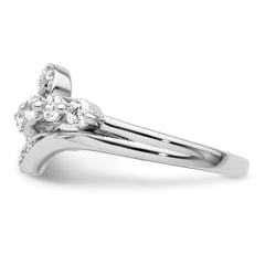 14k White Gold 1/2 carat Lab Grown Diamond VS/SI+ G+ Complete Fashion Ring